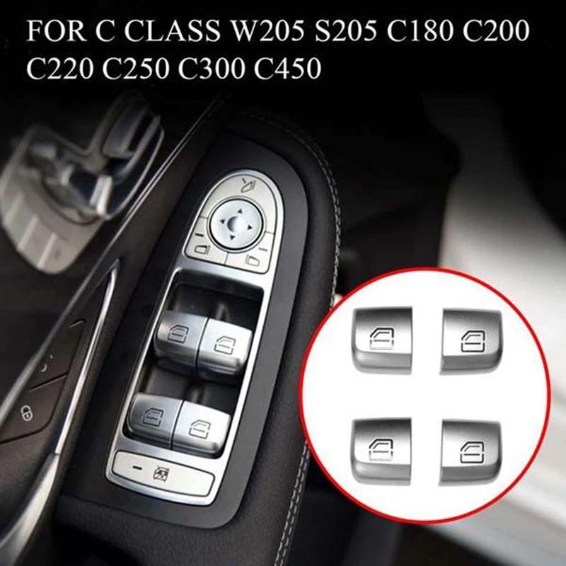 2Set pulsante interruttore di controllo alzacristalli per porte e finestre per Mercedes-Benz classe C W205 GLC W253