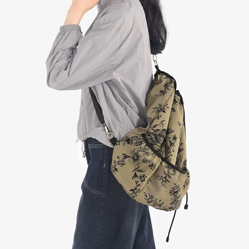 Miyagawa Backpack Women's New Retro Chic Style Outdoor Light Bag Multi Functional Travel Backpacks Schoolbag