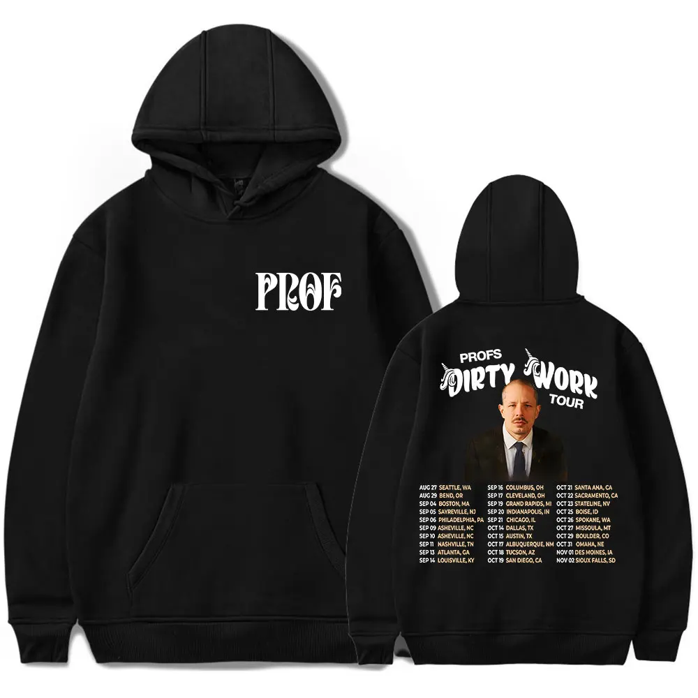 

Prof Dirty Work Tour Merch Толстовки унисекс с длинными рукавами Стильные персонализированные толстовки