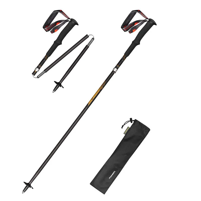 

99% складная трость из углеродного волокна, сверхлегкая легкая треккинговая палка, походная, альпинистская, лыжная, скандинавская трость, 1 шт. трость