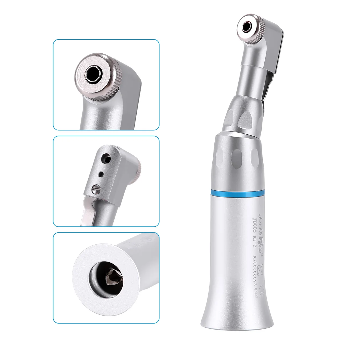 AZDENT Dental Latch-Typ Winkelstück mit langsamer Drehzahl 22.000-27.000 U/min für Zahnkliniken und Labore, geeignet für E-Typ-Motoren. – Detail 1