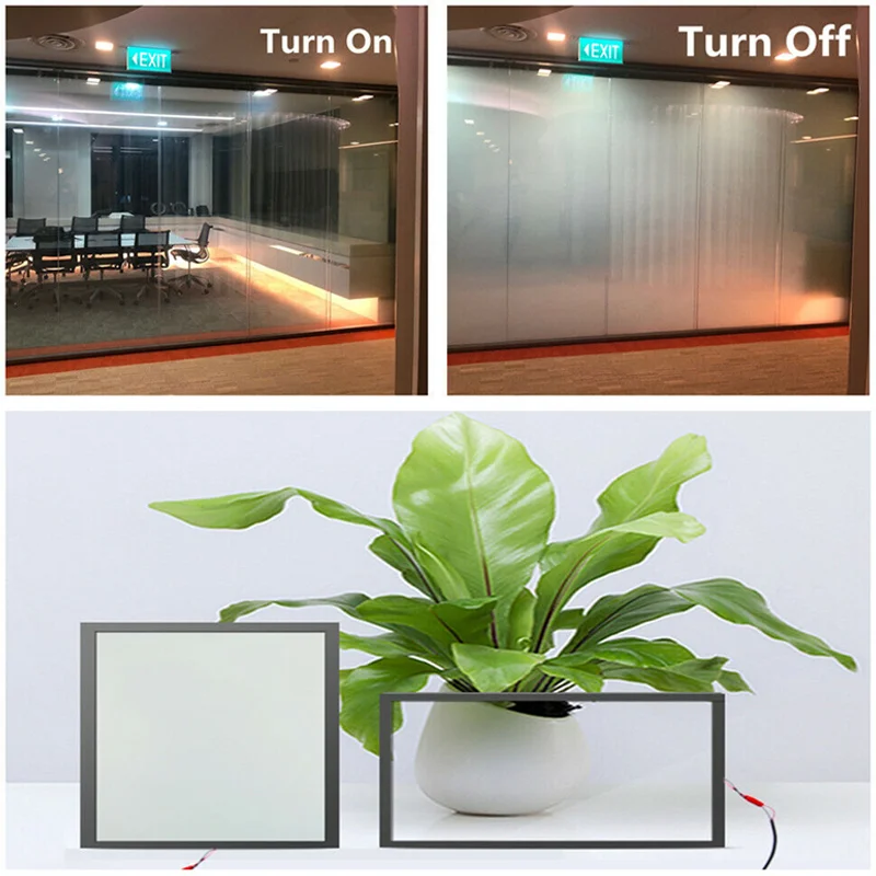 AIROW PDLC Smart Tint Film, Switchable Privacy Control Glass Film for Window Glass