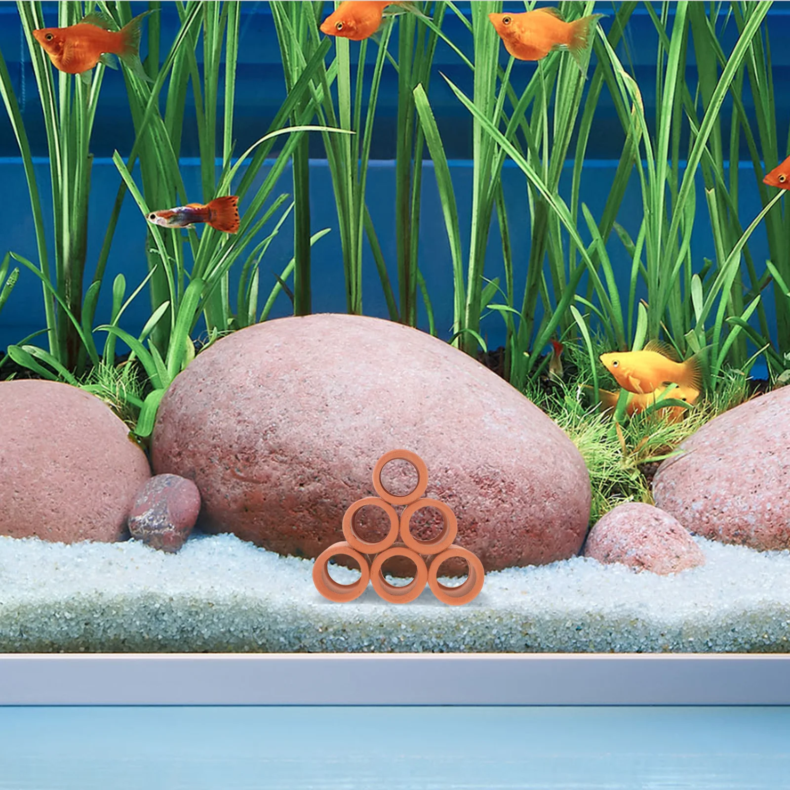 

1Set Aquarium Ceramic Fish Tank Hideout for Shrimp Breeding Fish Spawning Shelter Cave Aquatic Habitat Aquarium Ceramic Cave