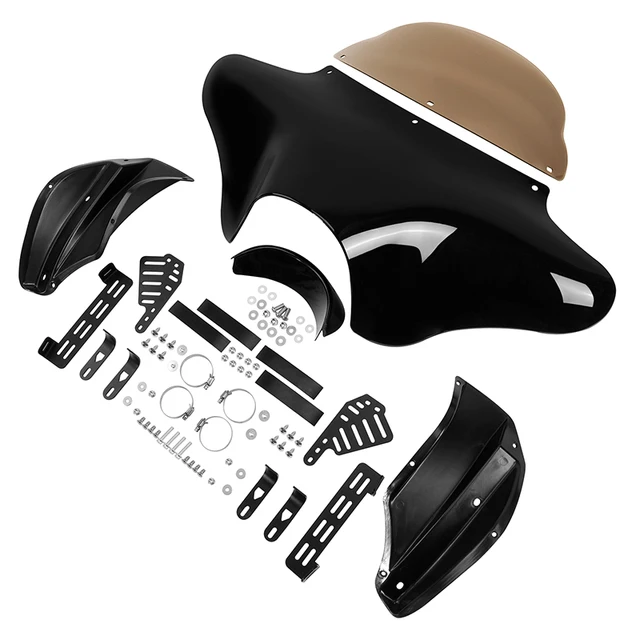 Batwing Fairing szyba przednia dla Harley Softail Deluxe Fatboy Heritage Classic Honda Shadow ACE VT1100C2 95-20000 Yamaha V Star 1100