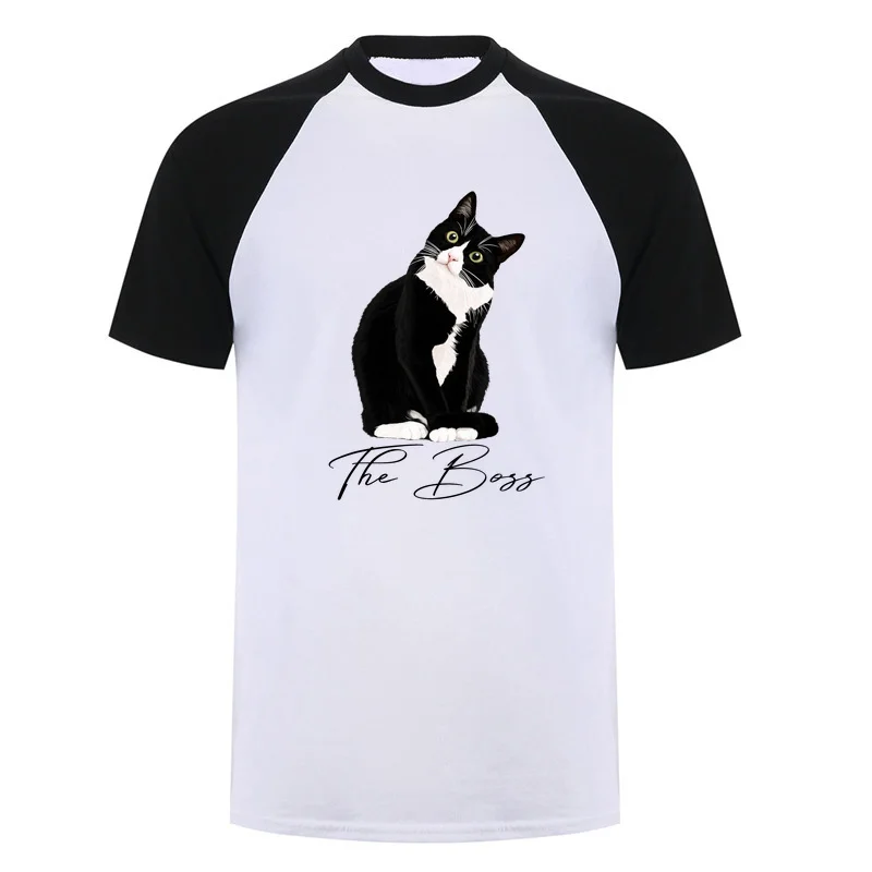 Boss Tuxedo Cat Lovers Funny T-shirt Mom Dad Gift Cute Cat Graphic T Shirts Pet Lover Style DA-785