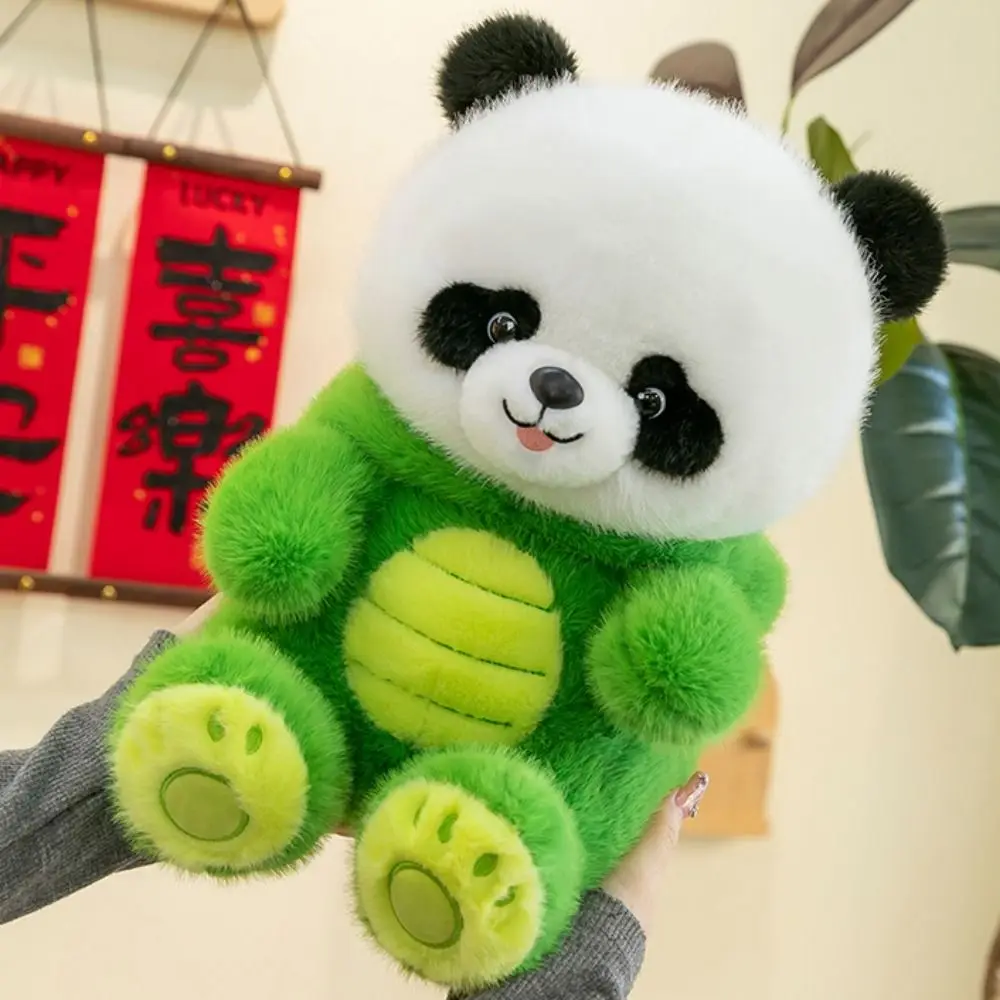 PP Cotton Transform Dragon Panda Soft Crocodile Simulation Panda Ins Cartoon Cosplay Panda Dragon Stuffed Decorate Present