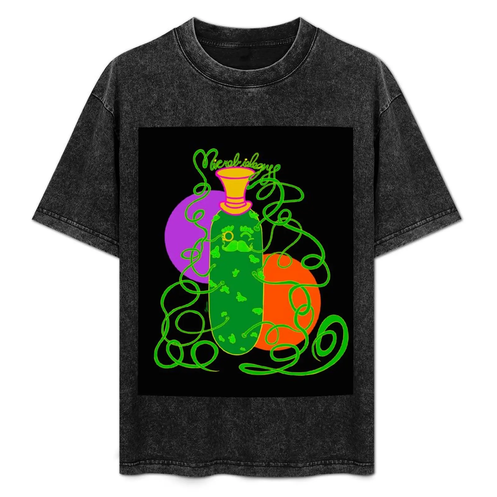 

Microbiology Cultured E. Coli T-Shirt Basic Solid Color Short Sleeve T-Shirt