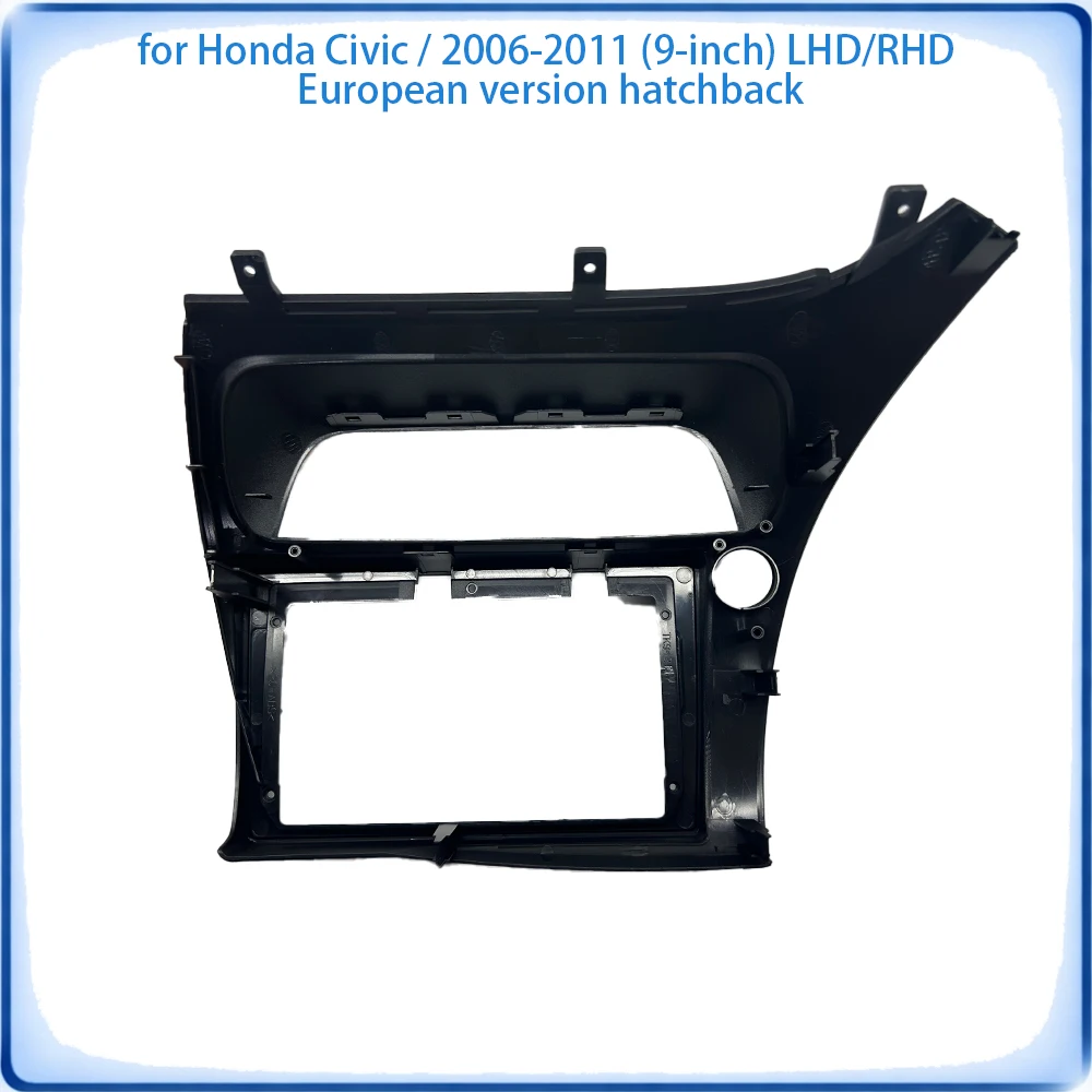 Car Radio Fascia Frame For Honda Civic Hatchback Europe Version 2006-2011 9 inch LHD/RHD Wiring Harness Power Cable