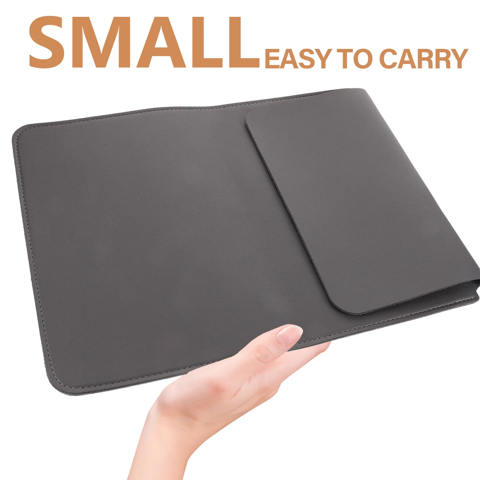 14 Inch Laptop Sleeve Protective Cover for Computer Made of Premium PU with Cushioned Flannel Interior Portable Laptop