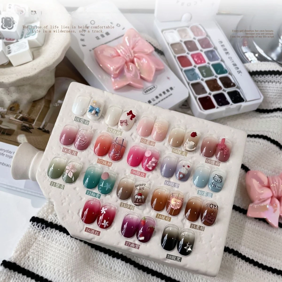 18 Colors Pat Painting Gel Nail Polish for All Season Nail Art Gradient Color Used For Blush Nail Stamping Patting Gel Varnishes