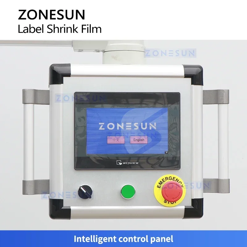 ZONESUN ZS-STB151 آلة وضع العلامات على الأكمام البلاستيكية الأوتوماتيكية لزجاجة الأكمام