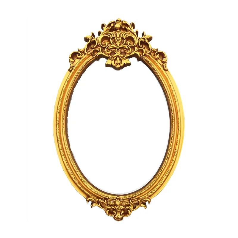 European-Style Picture Frame, Retro Oil Painting Frame, Oval Wedding Frame, Hanging Wall Picture Frame, Decorative Mirror Frame