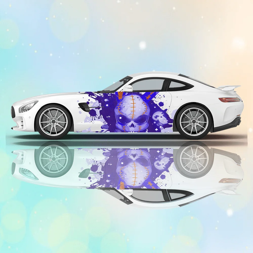 

Цветная кукла-кролик, автомобильная виниловая наклейка, самоклеящаяся наклейка из ПВХ, подходит для грузовиков, внедорожников, украшения, автоаксессуары, подарок