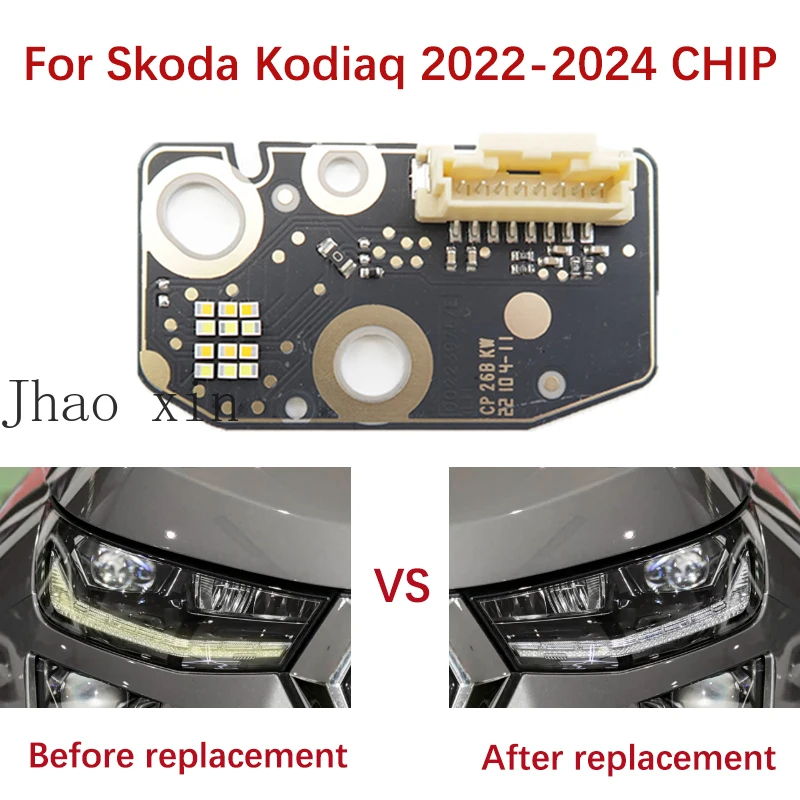 

Daytime Running Light Car Headlight DRL Chip For Skoda Kodiaq NS7 22-2024 Angel Eye White Light Board Chip Ballast Circuit Board