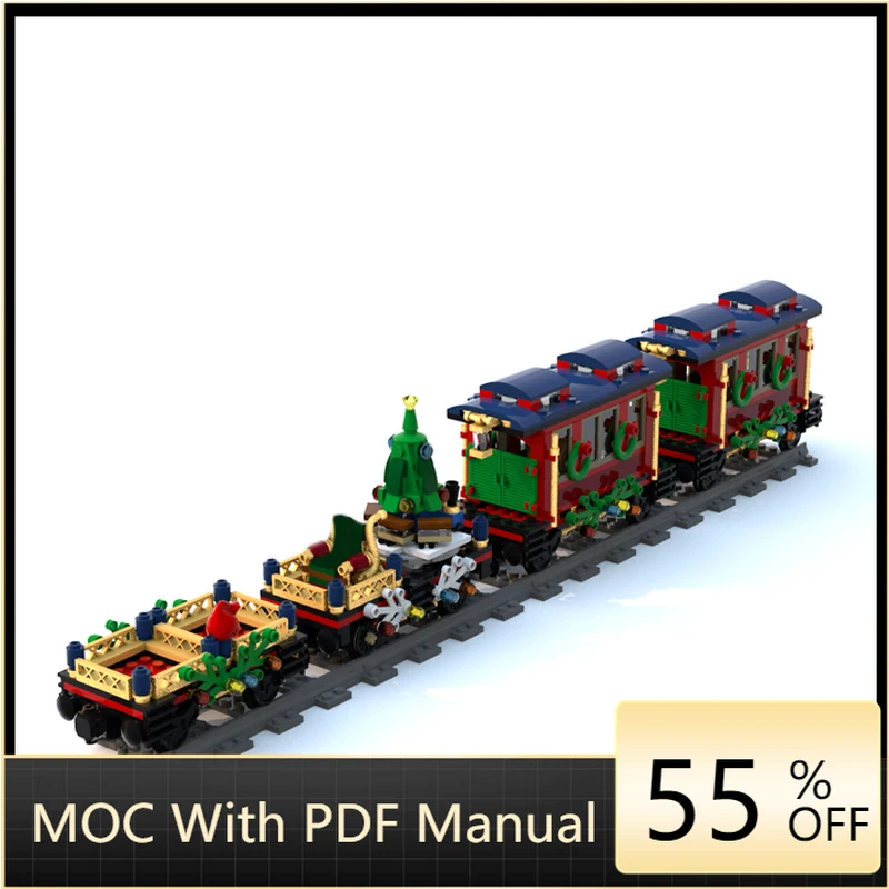 

1016 Parts 10254-1 Winter Christmas Train Model Building Blocks Bricks DIY Creative Assembly Educational Toy Kids Birthday Gifts