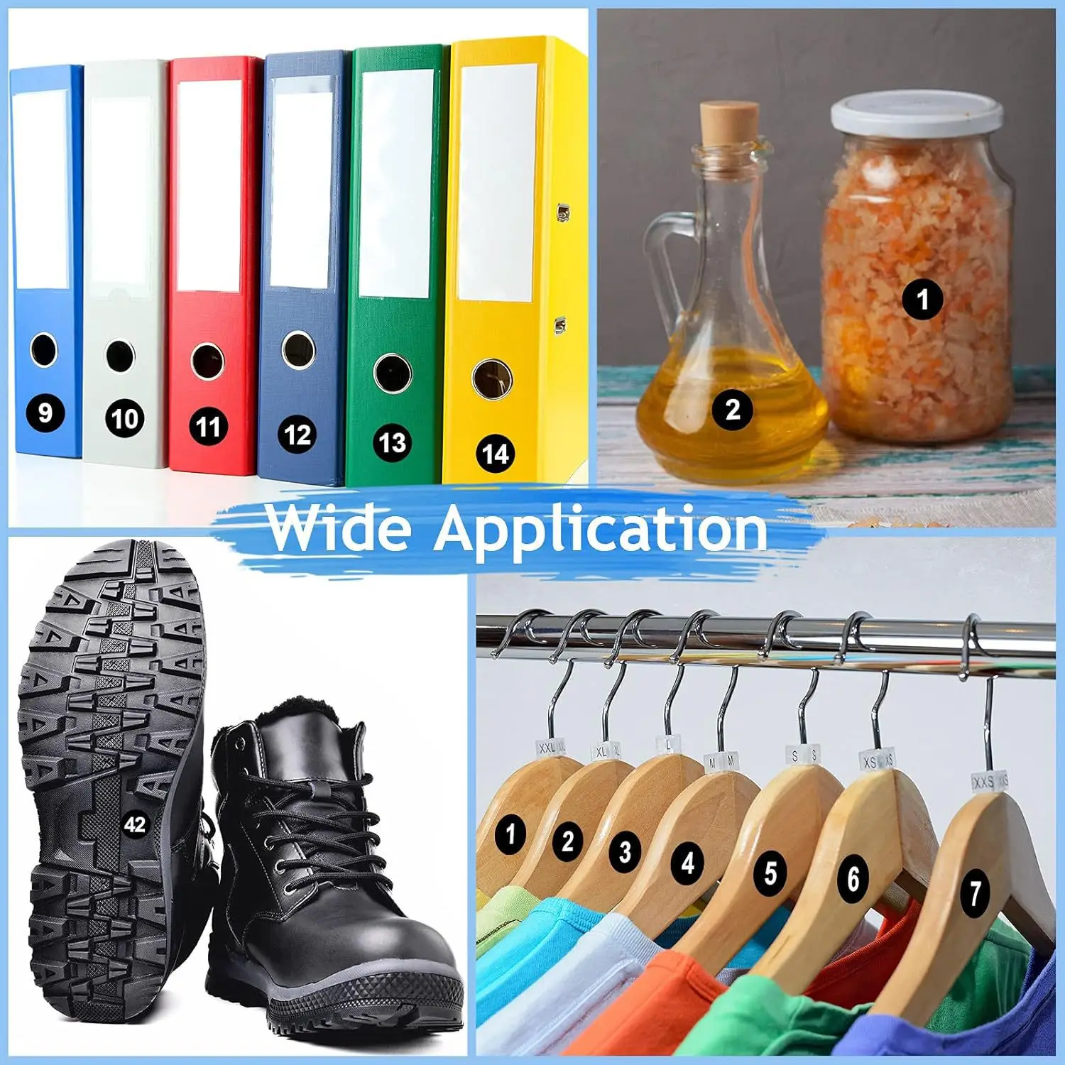 

2500Pcs Number Stickers 1-100 Consecutive Round Self-Adhesive Small Labels for Classroom Office Storage Organization