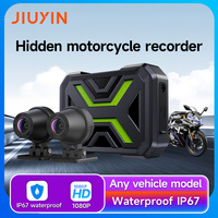 JIUYIN Dual Motorcycle DVR1080P Action Camera WiFi Smart Connect Recorder Front & Rearview Waterproof Motorcycle Dash Cam