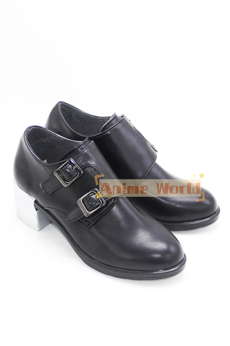 Game Twisted Wonderland Azul Crowley Cosplay Shoes PU Leather Shoes Custom Made Halloween Carnival Boots Custom Made