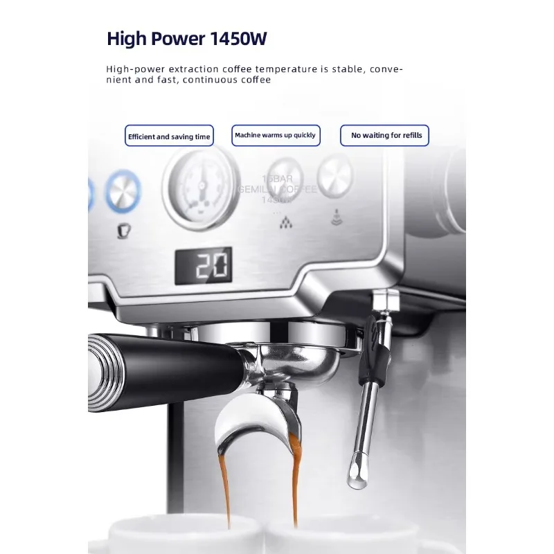 Espresso Coffee Maker Semi Automatic Machine New Arrival Commercial Household