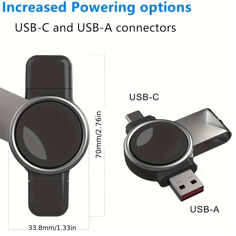 2 In 1 USB Type C Magnetic Wireless Charger Dock For Samsung Galaxy Watch 6 5 Pro 4 3 2 1 Classic Portable Fast Charging Station