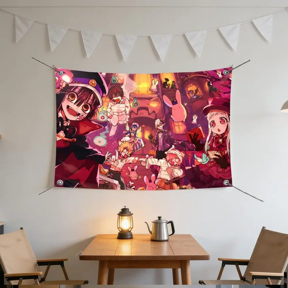 Anime Ghost Toilet-Bound Hanako-kun Flags Specialized for indoor and outdoor home decorations, outdoor camping, and bar parties