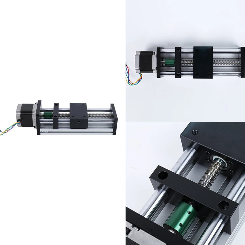 

3D Printer Z Axis 200Mm Stroke 12/16Mm Linear Guide Rail 23 Step Motor