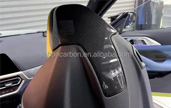 Dry Carbon Fiber Seatback Cover Shell Skin Trim for BMW G80 M3 G82 M4 2020+