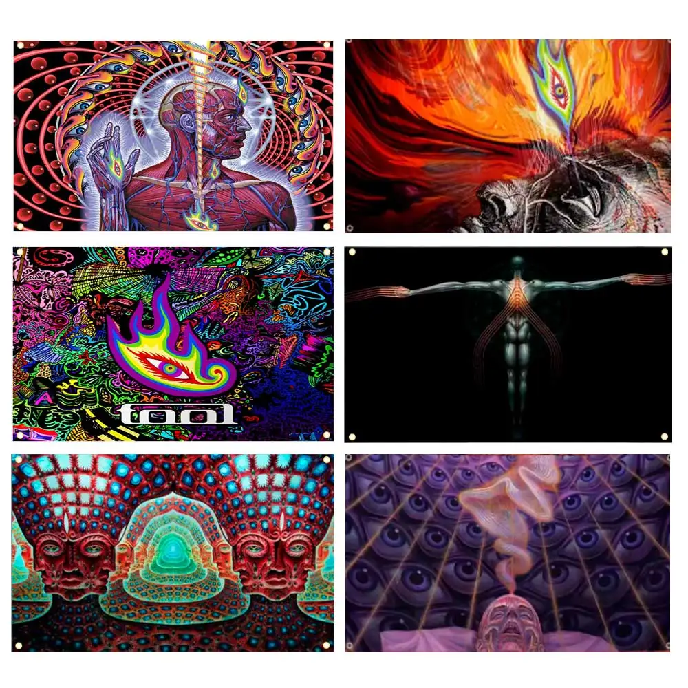 2x3fts 3x5fts Lateralus Tool Rock Band Decoration Garage Flag Tapestry Banner Outdoor Decorative flag Background Blanket