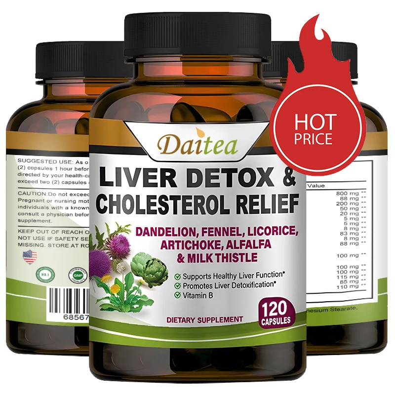 Vitamin B Silymarin & Dandelion Root Liver Health Support, Antioxidant Support, Detoxification, Cleansing, Immunity, Men & Women