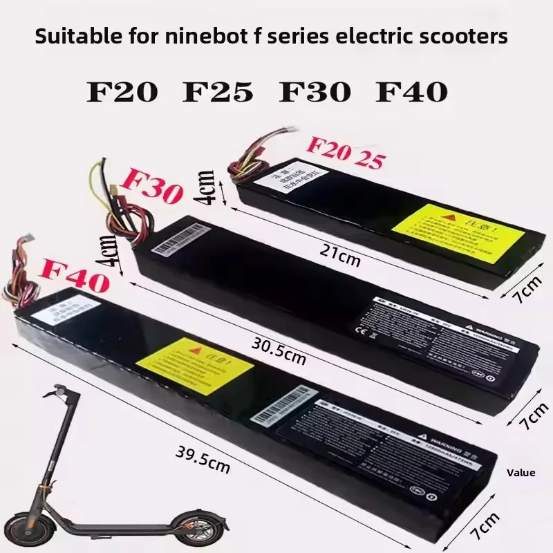 36V 5.2Ah/7.8Ah/10.4Ah Replacement Li-ion Battery for Xiaomi Ninebot F20 F25 F30 F40 Electric Scooter Battery with Communication