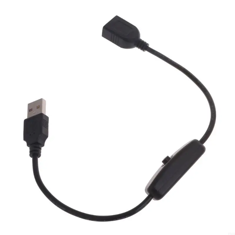 193A USB Male to Female Extension Cord with On/Off Switches for Driving Recordering, LED