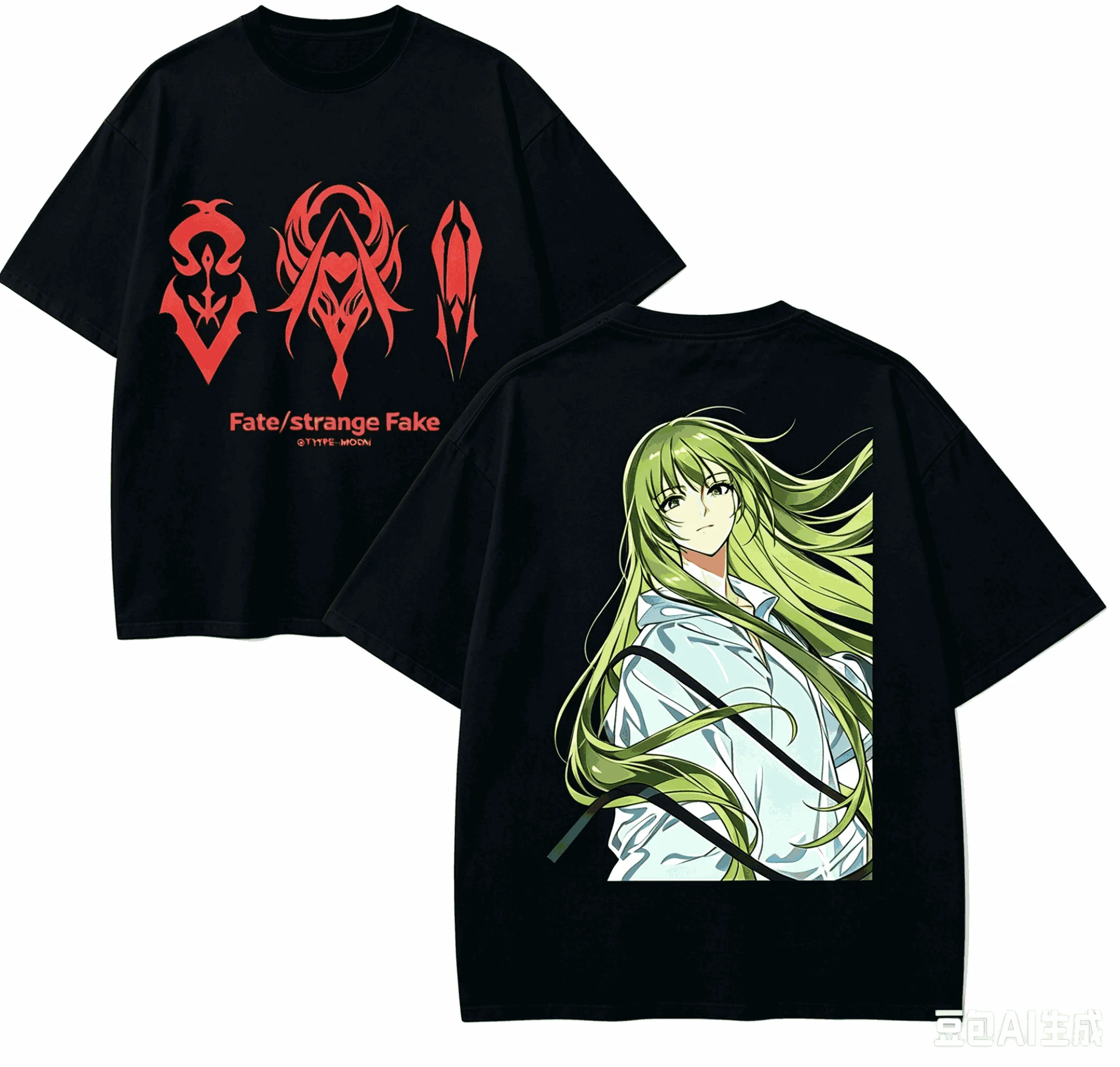 Fate strange Fake Anime Lover T-shirt Harajuku Cotton New Model High Street Retro Fashion Oversized Unisex hot product Classic