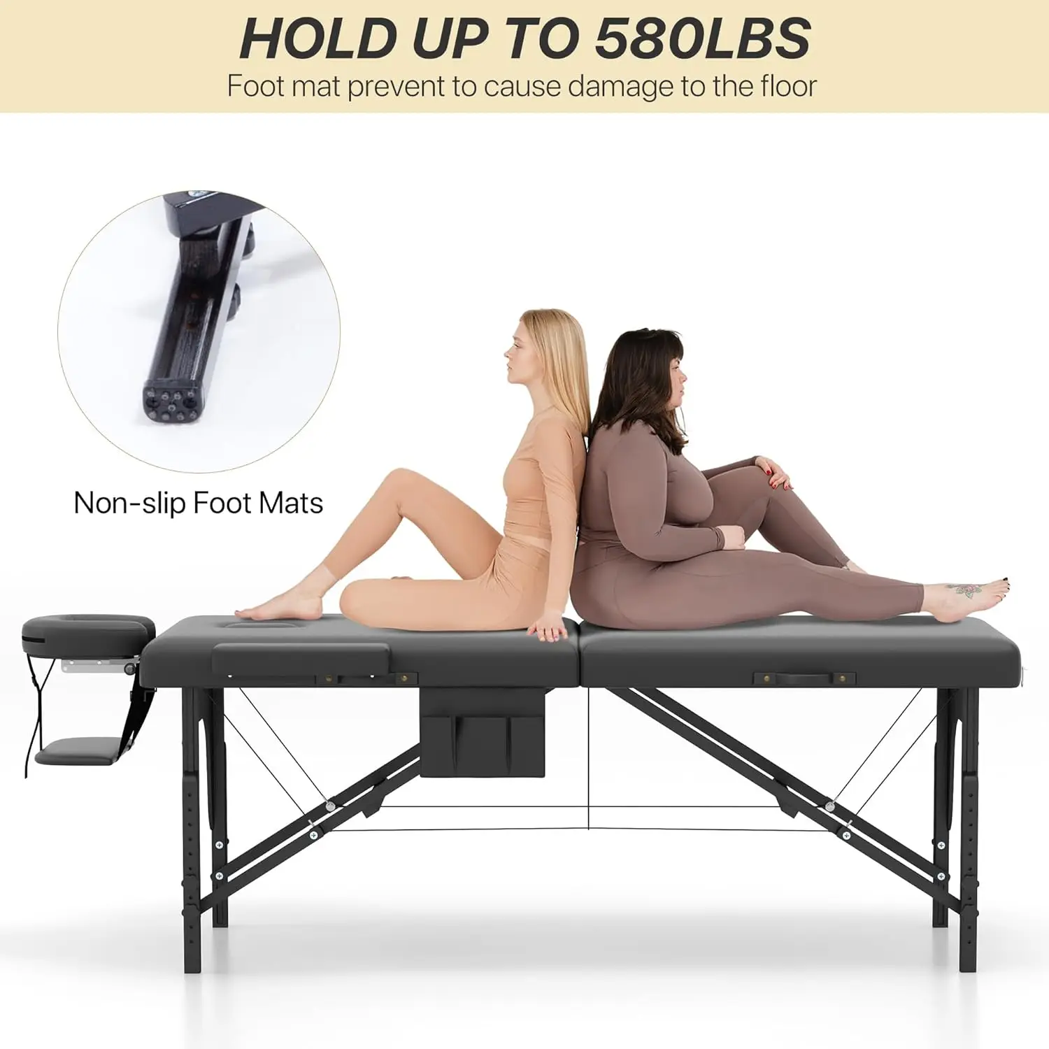 Kcc Memory Foam Massage Table Premium Portable Foldable Massage Bed Height Adjustable, 84 Inches Long 28 Inchs Wide Home Salon