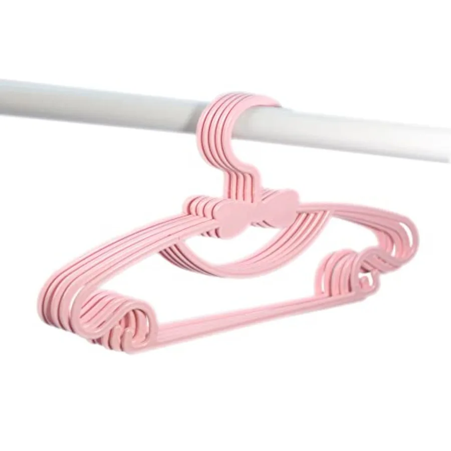 10 Pack Baby Toddler Pink Plastic Clothes Hangers