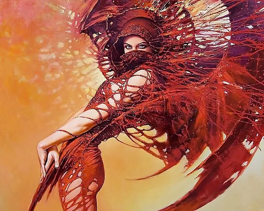 

Fantasy girls, Art Picture Print Silk Poster Living Room Decor ,Home Wall