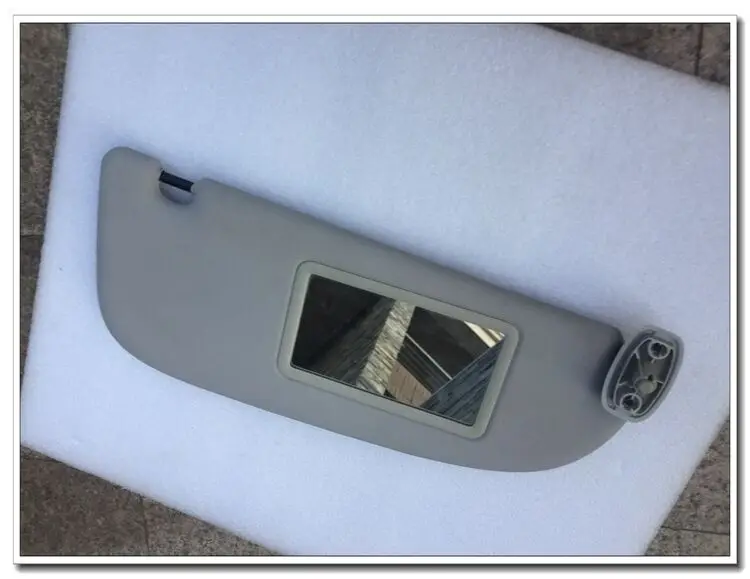Auto parts High quality Gray Interior Sun Visor with Make-up Mirror for Peugeot 206 for Citroen C2 1999 - 2008 GREY Right