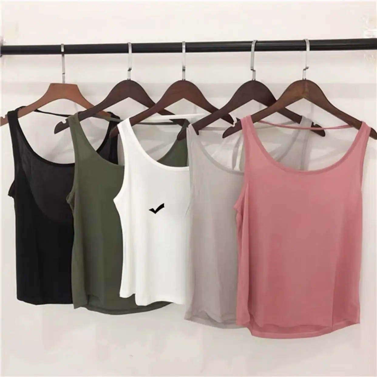 Women's Yoga Top Cover up Vest Loose Strap U-Back   Color Fitness Running Sportswear Upper Apparel