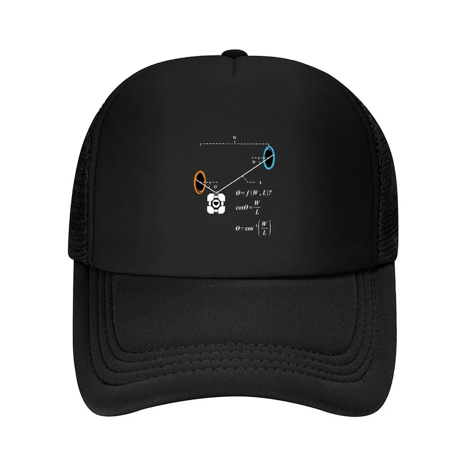 

Newton_s 1st Law of Motion with POrtals (White) Baseball Cap Luxury Brand Hat Man For The Sun Hat Beach Mens Women's