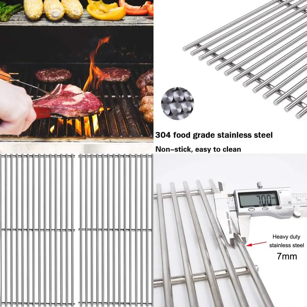 

Stainless Steel Cooking Grids Replacement for 19.25 Grills, Compatible with Model Numbers 720-0336, 720-0163, 720-0511, 720-0430