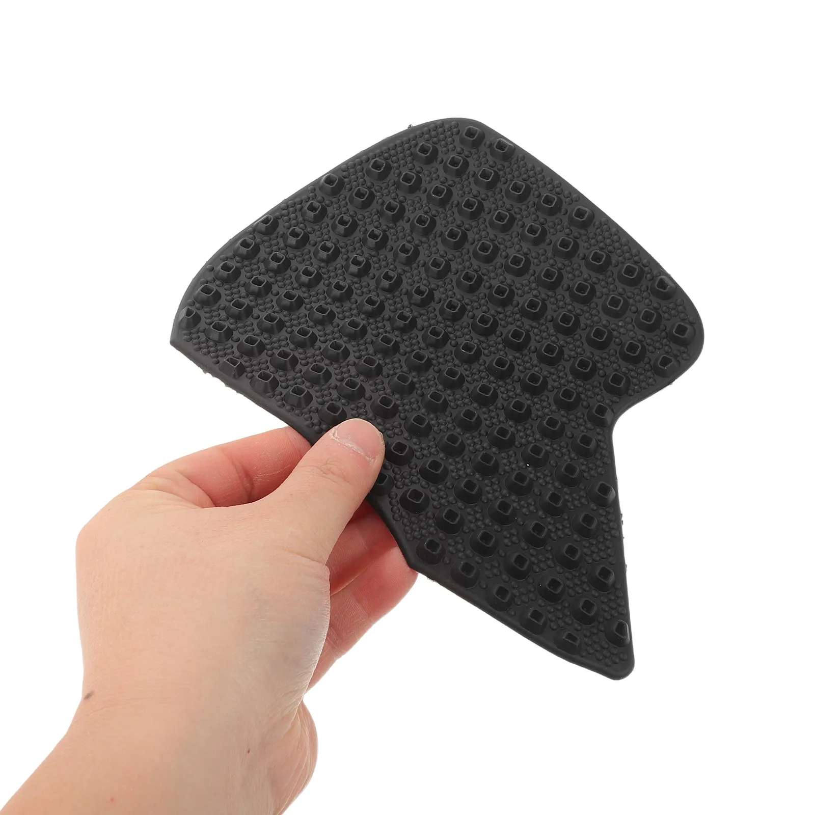 

1 пара защитных накладок на бак мотоцикла, черные резиновые наклейки для топливного бака 7.23x5.11x0.12 дюйма, противоскользящие, устойчивые к царапинам