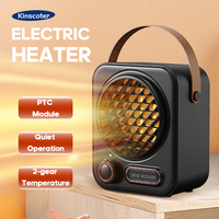 KINSCOTER Portable Small Space Heater 1000W Fast Heating Lightweight Desktop Heater Office Home Use