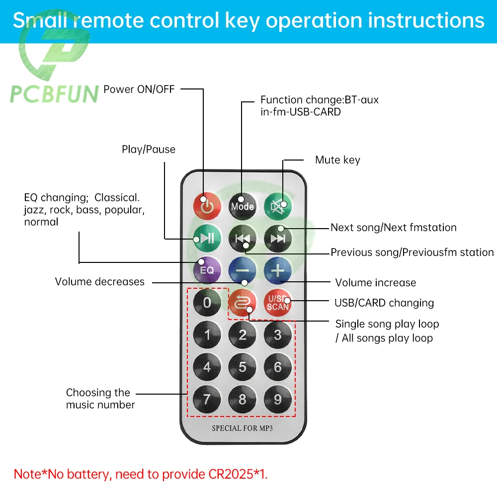 DC 6-24V MP3 BT Scheda di Decodifica Modulo di Decodifica Audio Potenza 2*80W Con Amplificatore Altoparlante Bt Scheda Amplificatore Decoder