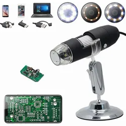 1000X 3 IN 1 HD Handheld Microscope WIFI 1080P Digital Microscope Magnifier Camera With Bracket for Android iPhone iPad Computer