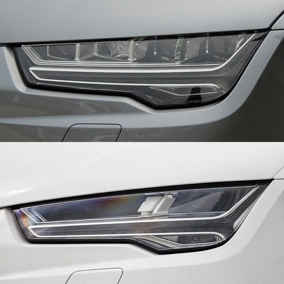 For Audi A7 2015 2016 2017 2018 Front Headlight Cover Transparent Headlamp Shell Lens Plexiglass Replace Original Lampshade