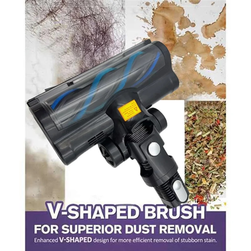 【RECOMENDAR】فرشاة أرضية كهربائية مرفقة لـ INSE N5/N5S/N5T/S6/Moosoo M8 PLUS استبدال المكنسة الكهربائية اللاسلكية Acc #5