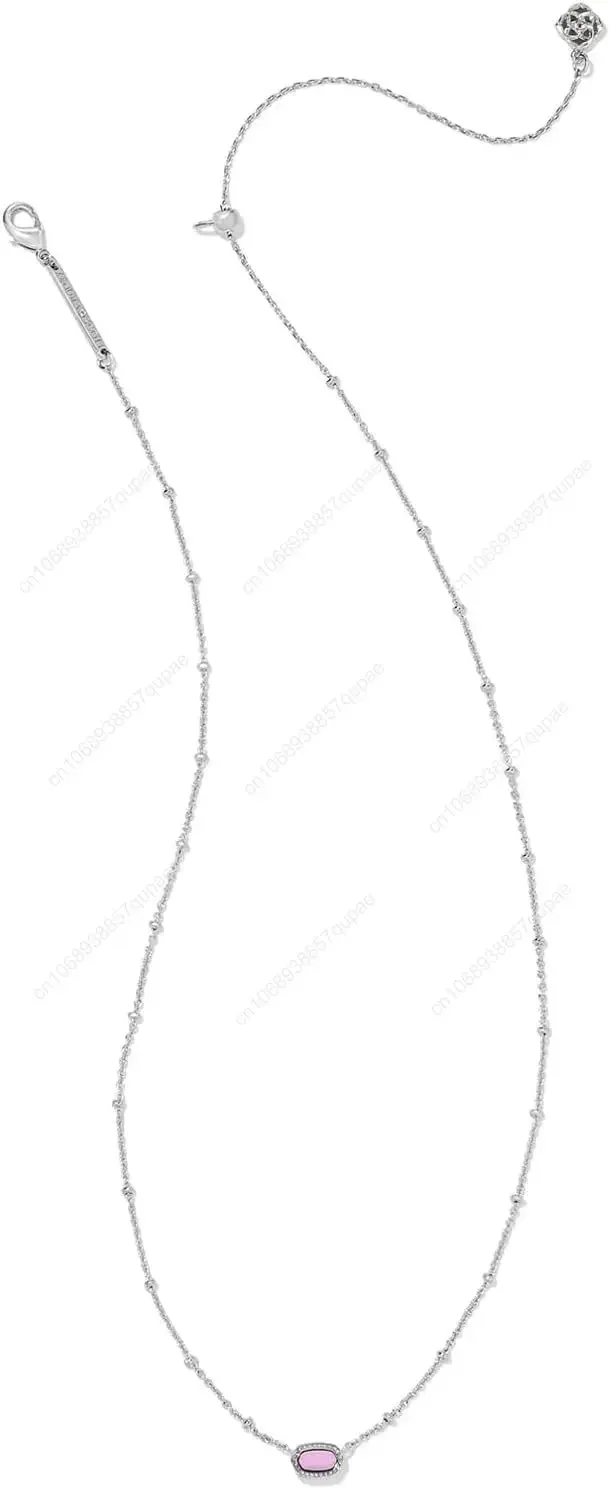 Ожерелье с подвеской из натурального камня и кристаллов, женское модное ожерелье с камнем, гальваника, сохранения цвета, цепочка на ключицу