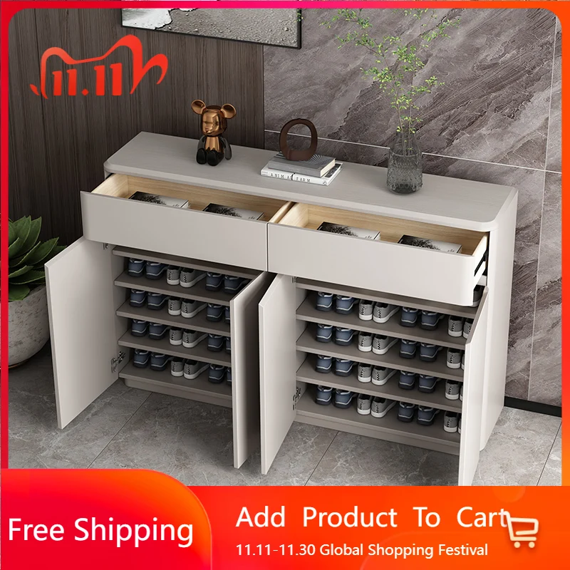 

Organizer Storage Shoe Cabinet Display Living Room Entrance Hall Slippers Vertical Shoe Shelf Modern Zapatero Hotel Furniture