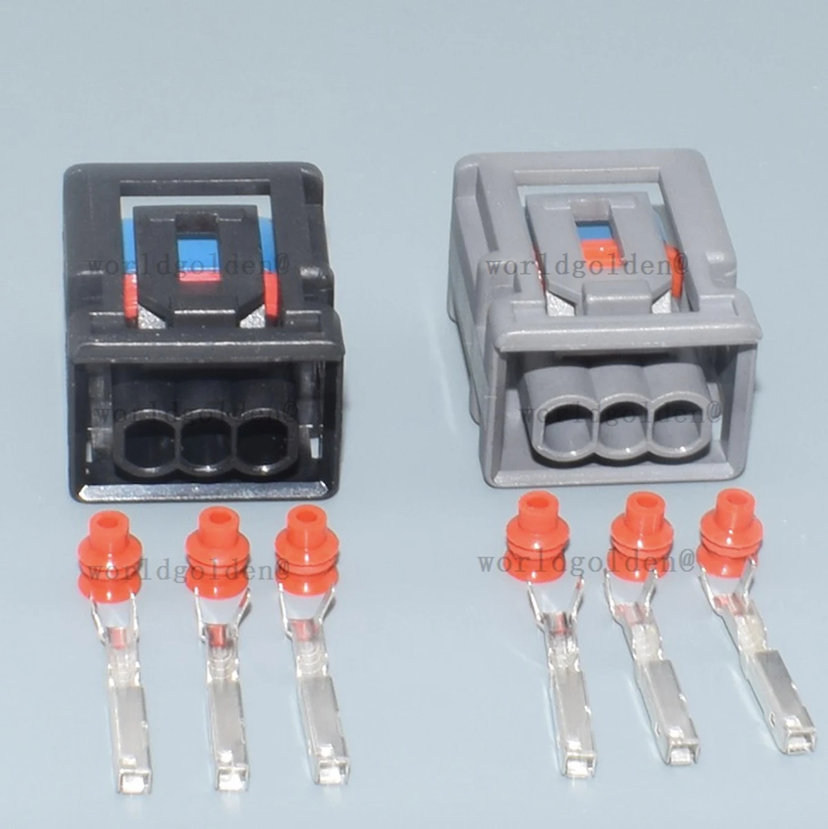 1W7T-14A464-MA 3Pin Male Female Connector for Cars & Motorcycles, for harness connection and regular electrical maintenance