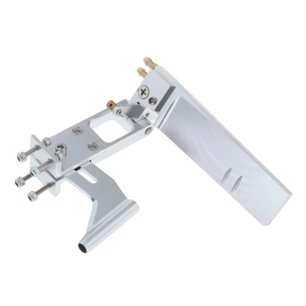 RC Boat Rudder 110mm CNC Aluminum Alloy Steering Upgrade Remote Control Boat Parts for RC Boat Propeller