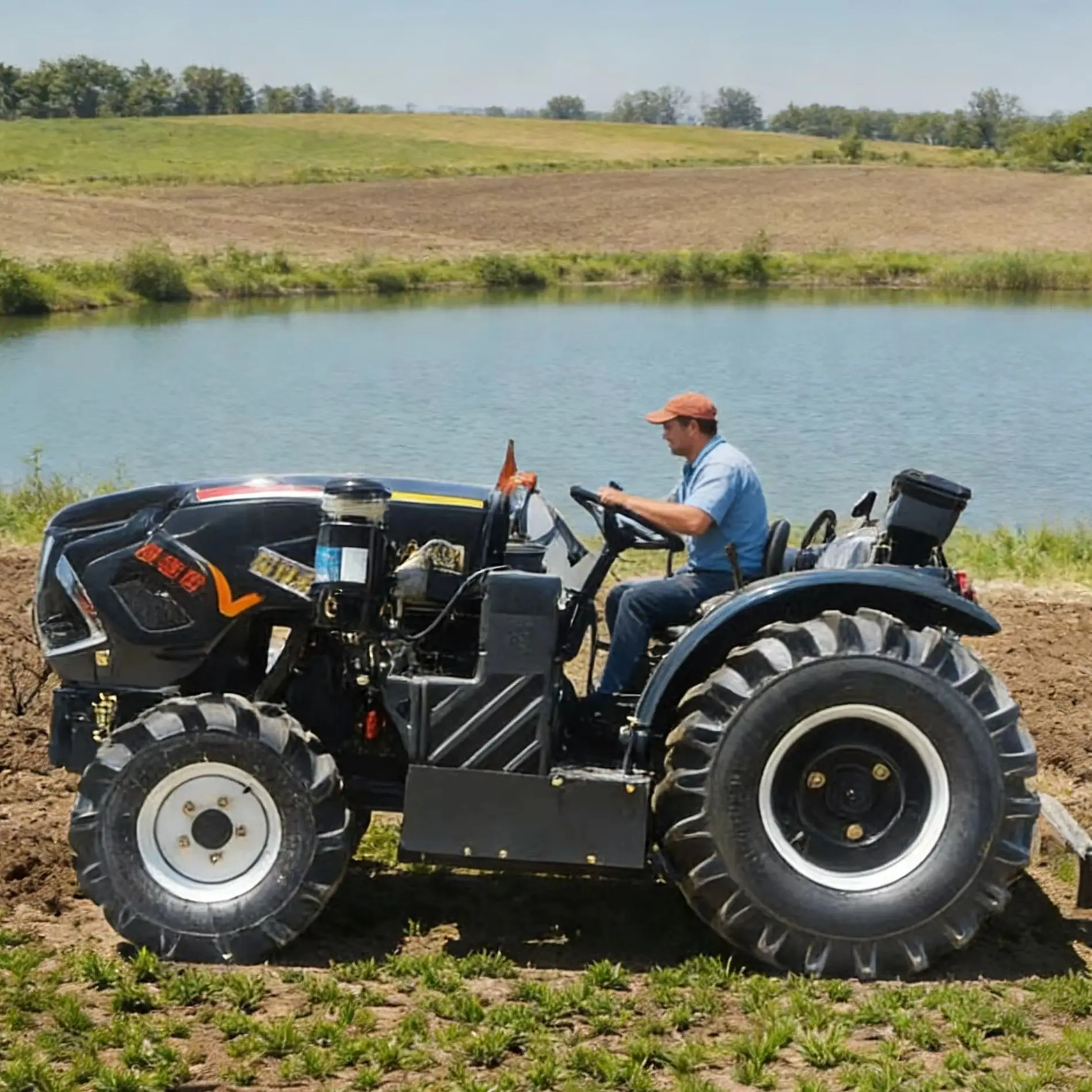 80HP Agricultural Tractor, Customized Options, CE Certified, Technical Support, Worldwide Delivery